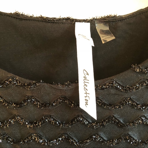 NWT black sparkle top - Picture 5 of 7